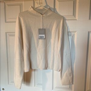 Everlane Cream Women's Turtleneck Sweater